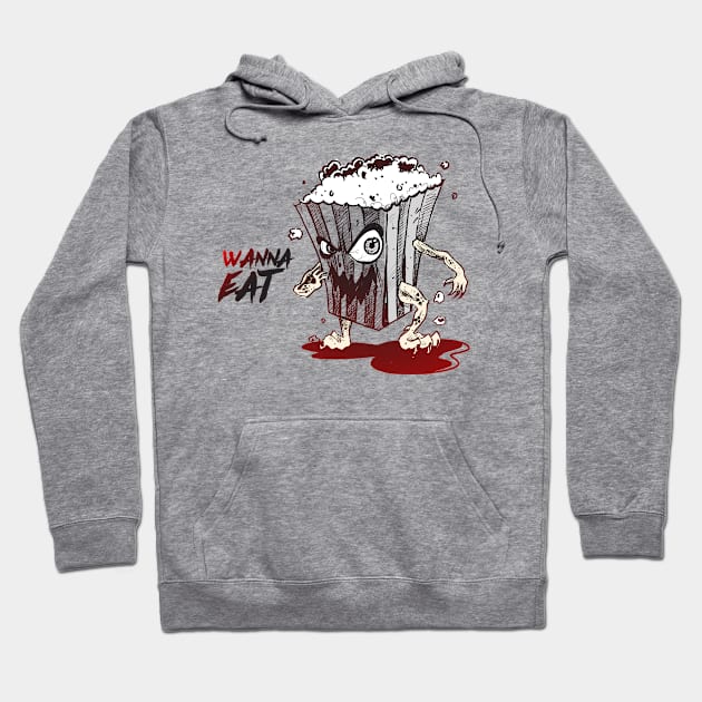 Scary Popcorn Hoodie by Mako Design 